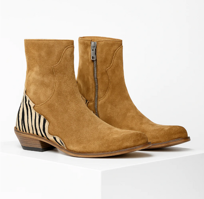 Stivali Urban da donna con particolare zebrato