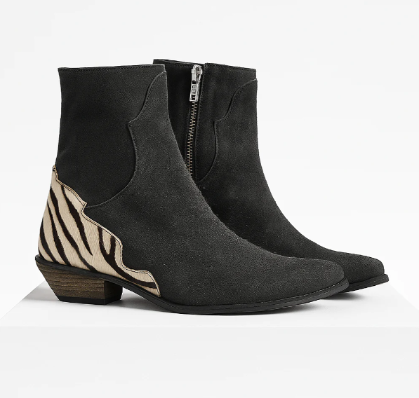 Stivali Urban da donna con particolare zebrato