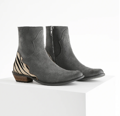 Stivali Urban da donna con particolare zebrato